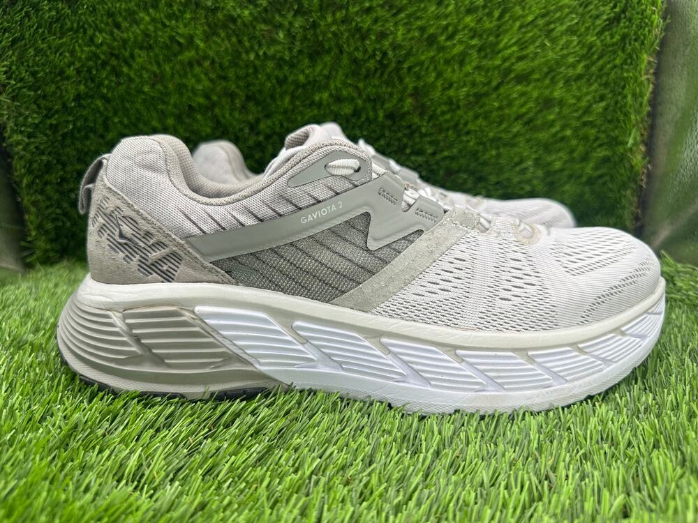 Hoka One One Gaviota 2 1099630-WDRZ Athletic Sneaker Womens 9.5 White Mesh Gym